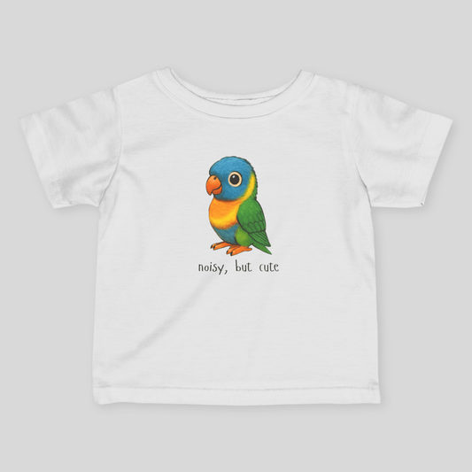 Noisy, but cute - Australian Baby T-Shirt (Lenny the Lorikeet) - Kids clothes - australian baby - baby shower gift - baby t-shirt