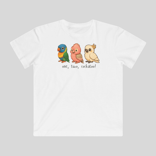 One, Two, Cockatoo - Australian Kids T-Shirt - Kids Clothing - aunt uncle gifts - aussie heritage - australian birds