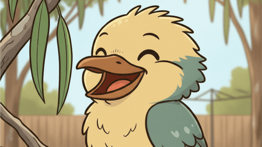 Meet Kiki the Kookaburra - the Cheeky Comedian! - Designs for Aussie Babys