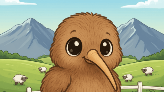 Meet Kippa the Kiwi - Night time adventurer - Designs for Aussie Babys