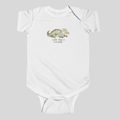Cuter than a crocodile - Australian Baby Bodysuit - Kids clothes - aunt uncle gifts - aussie baby - australian baby
