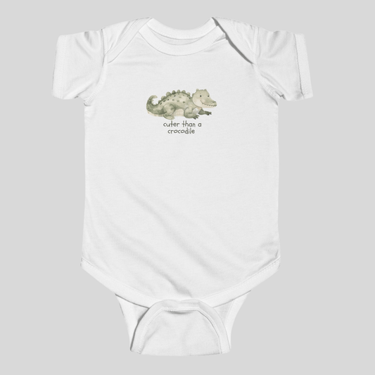 Cuter than a crocodile - Australian Baby Bodysuit - Kids clothes - aunt uncle gifts - aussie baby - australian baby