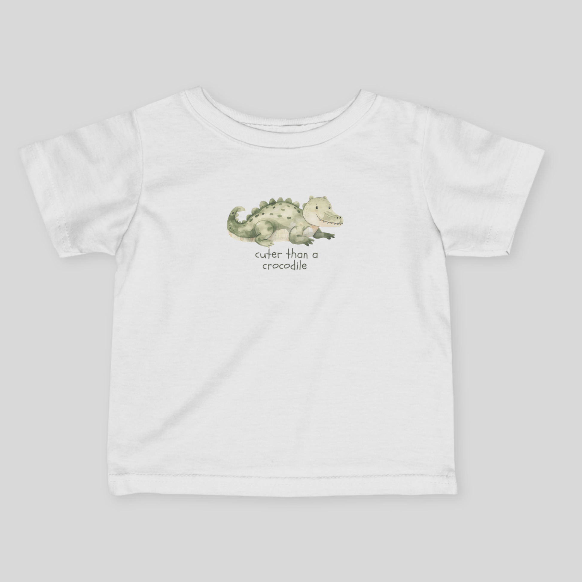 Cuter than a Crocodile - Australian Baby T-shirt - Baby T-shirt - adorable baby - aussie baby - australian baby