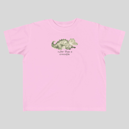 Cuter than a Crocodile Toddler T-shirt - Kids clothes - aunt uncle gift - aussie toddler clothes - australian animal