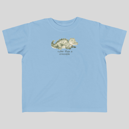 Cuter than a Crocodile Toddler T-shirt - Kids clothes - aunt uncle gift - aussie toddler clothes - australian animal