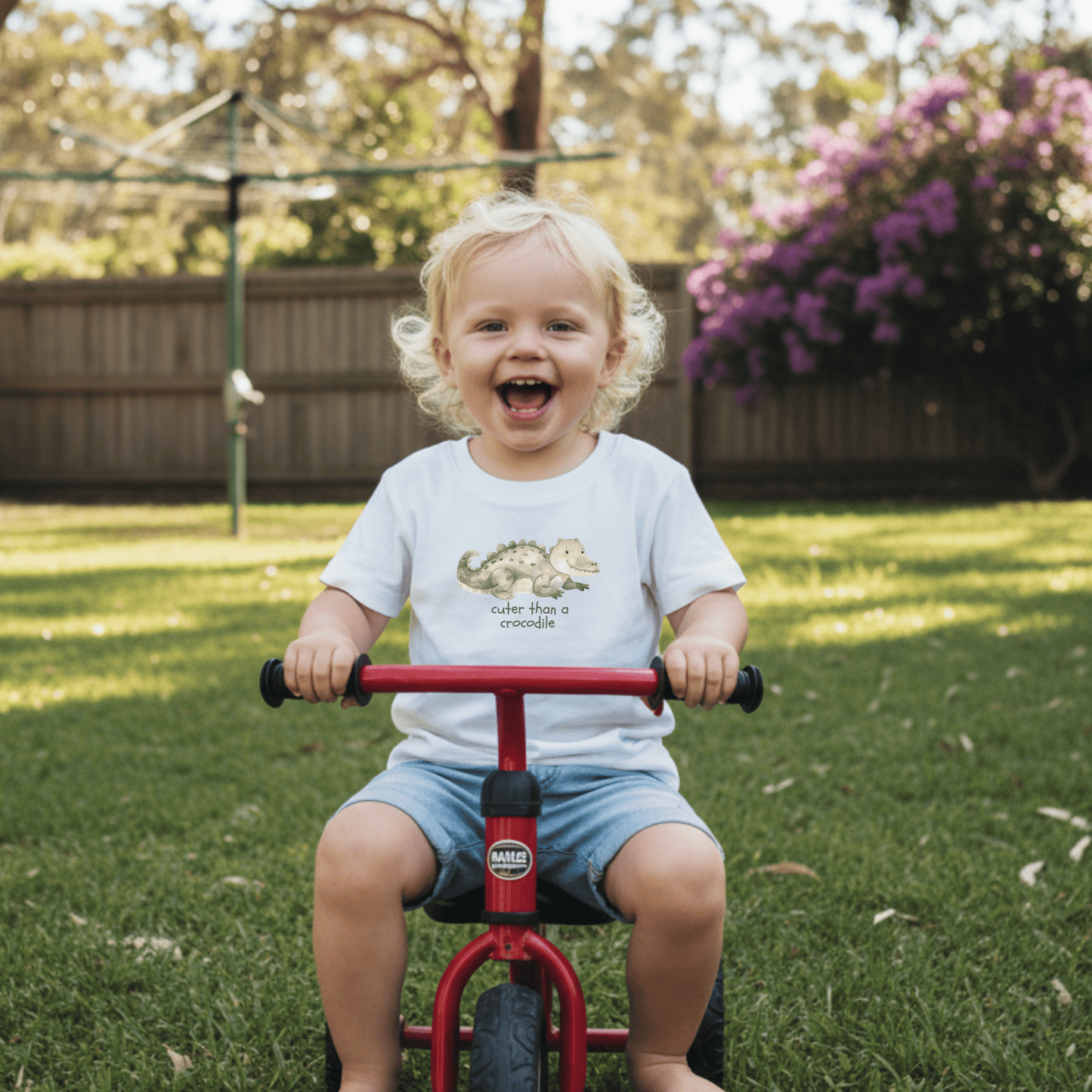 Cuter than a Crocodile Toddler T-shirt - Kids clothes - aunt uncle gift - aussie toddler clothes - australian animal