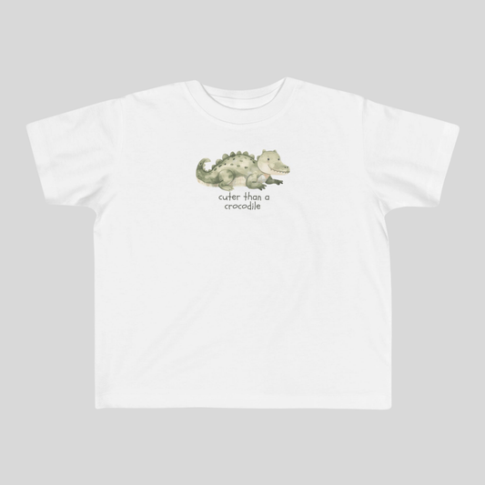 Cuter than a Crocodile Toddler T-shirt - Kids clothes - aunt uncle gift - aussie toddler clothes - australian animal
