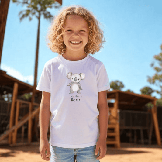 Cuter than a Koala - Australian Kids T-shirt - Kids Clothing - aussie gift ideas - aussie themed - australian wildlife