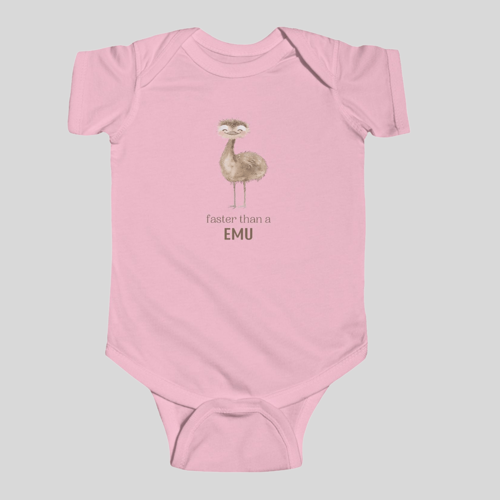 Faster than an Emu - Australian Baby Bodysuit - Kids clothes - aunt uncle gifts - aussie baby - australian baby