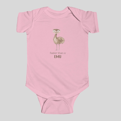Faster than an Emu - Australian Baby Bodysuit - Kids clothes - aunt uncle gifts - aussie baby - australian baby