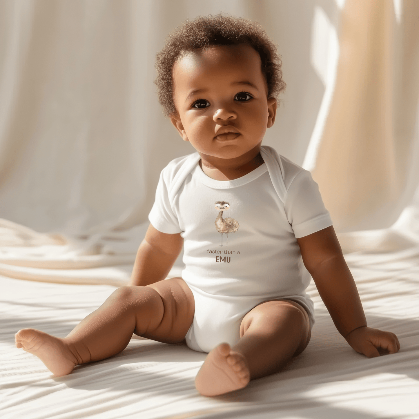 Faster than an Emu - Australian Baby Bodysuit - Kids clothes - aunt uncle gifts - aussie baby - australian baby