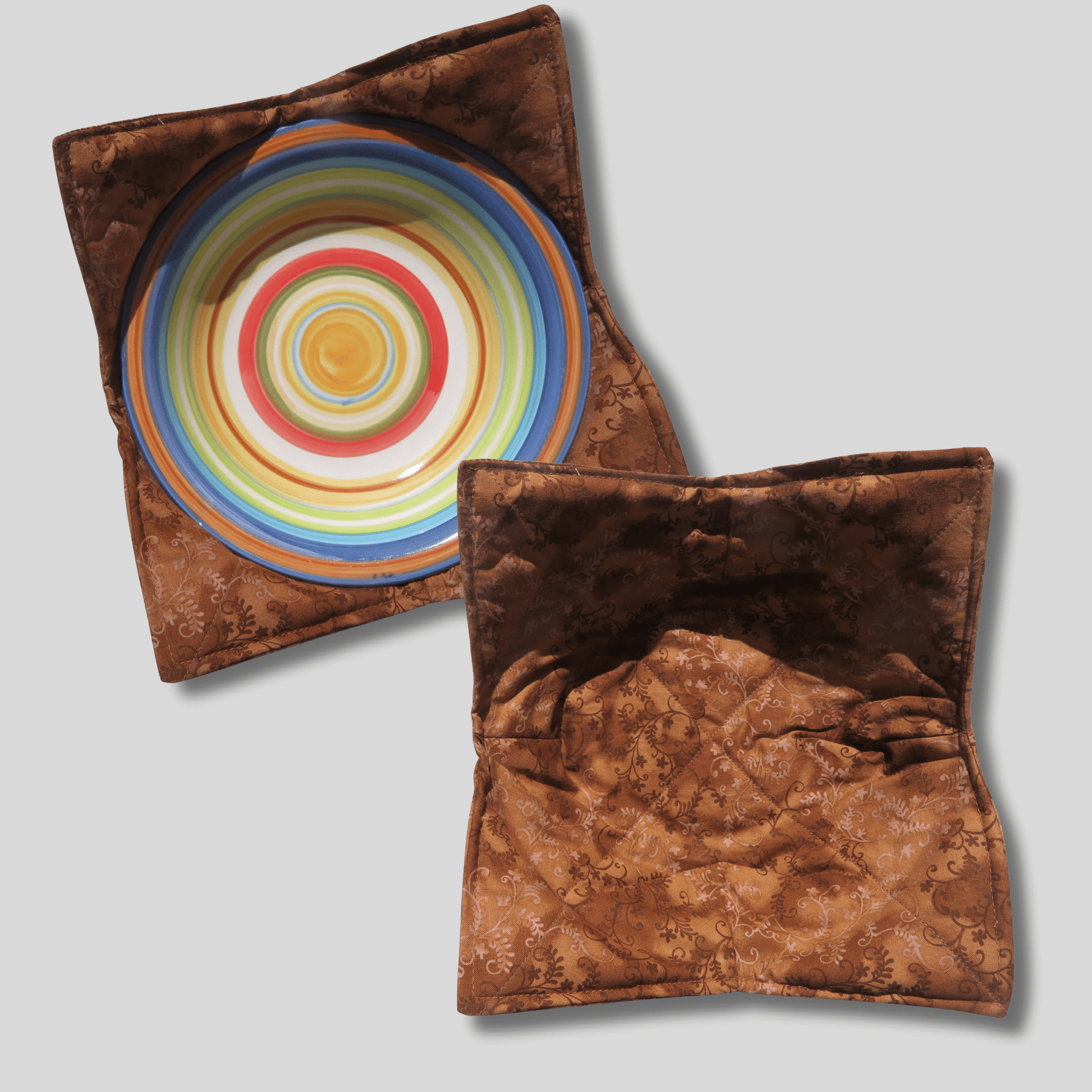 Hand Sewn Bowl Cozies - Insulated Fabric Bowl Warmers - Kitchen Accessories - adult gifts - bowl warmers -