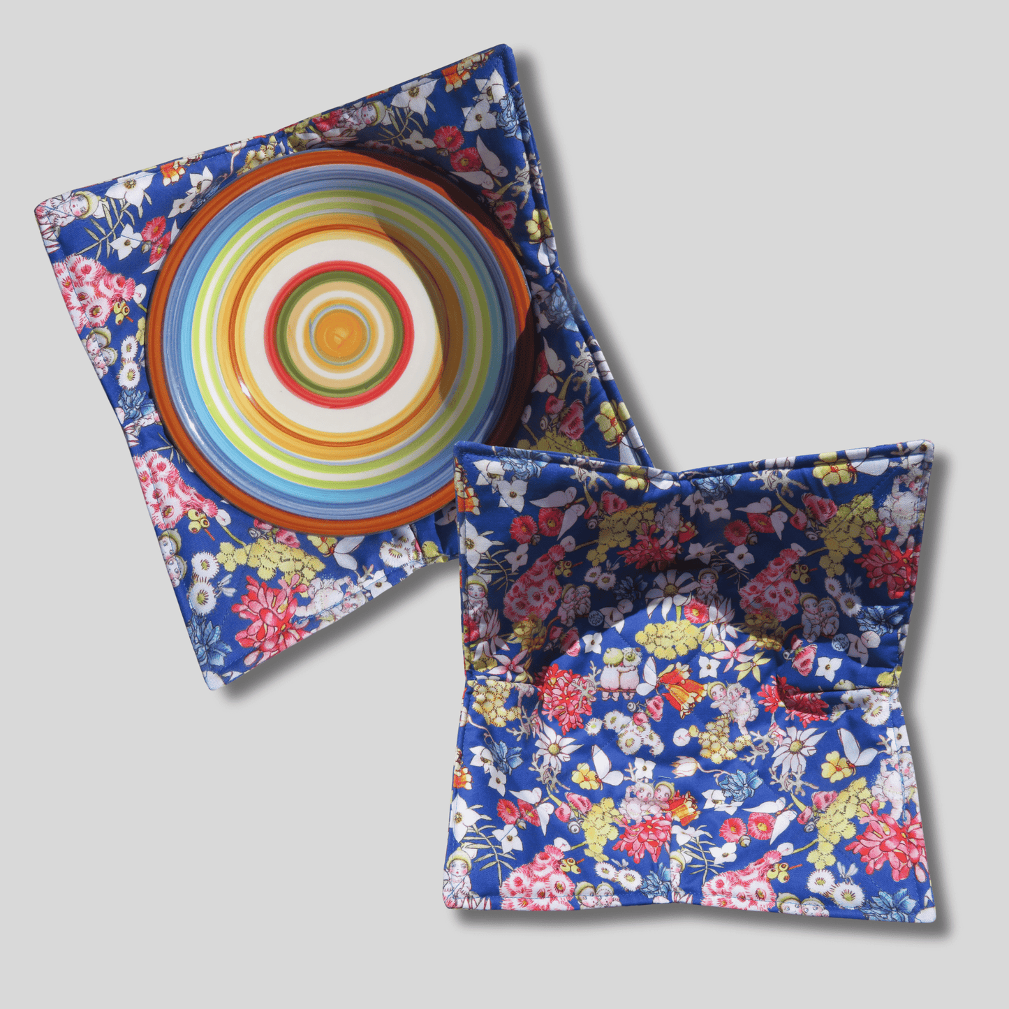 Hand Sewn Bowl Cozies - Insulated Fabric Bowl Warmers - Kitchen Accessories - adult gifts - bowl warmers