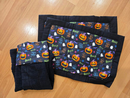 Handmade Halloween Placemats & Hanging Hand Towel Set - Homewares - cotton placemats - Halloween - Halloween gifts
