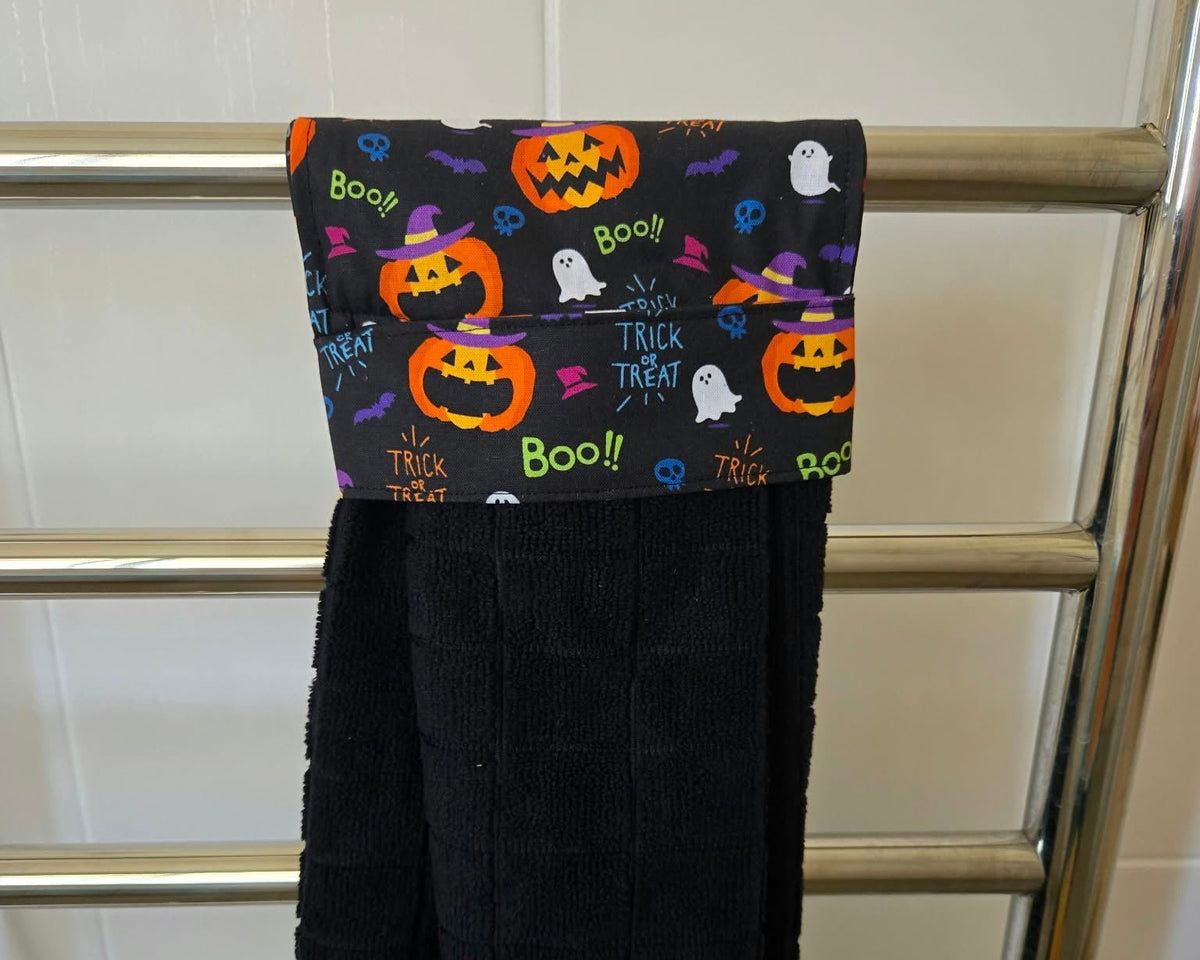 Handmade Halloween Placemats & Hanging Hand Towel Set - Homewares - cotton placemats - Halloween - Halloween gifts