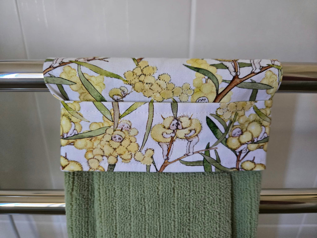 Handmade Hanging Hand Towels – Twin Pack | Mandalorian & May Gibbs - hand towels - custom gifts - hand towel twin pack - handmade australia
