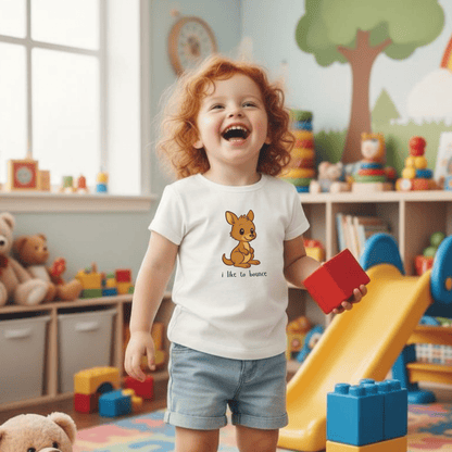 I like to Bounce - Australian Toddler T-shirt - Kids clothes - aunt uncle gifts - aussie themed - australian baby