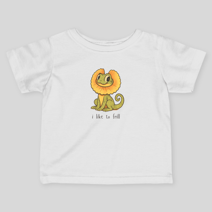 I like to Frill - Australian Toddler T-Shirt - Kids clothes - aunt uncle gift - aussie toddler clothes - australian reptile