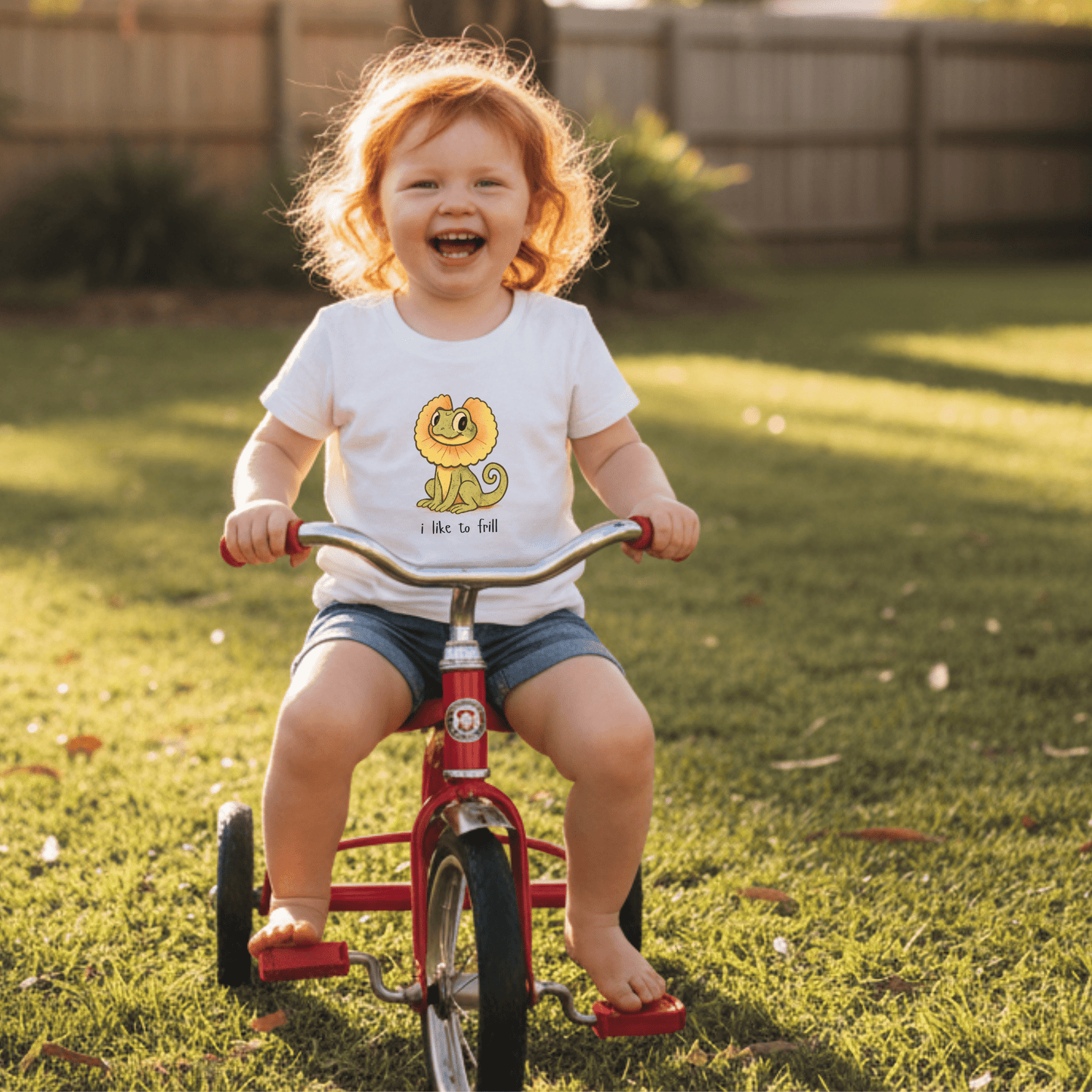 I like to Frill - Australian Toddler T-Shirt - Kids clothes - aunt uncle gift - aussie toddler clothes - australian reptile