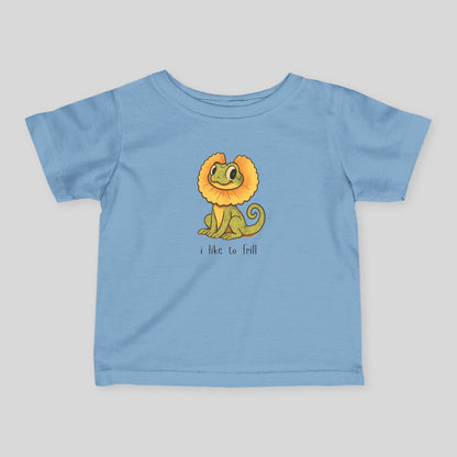 I like to Frill - Australian Toddler T-Shirt - Kids clothes - aunt uncle gift - aussie toddler clothes - australian reptile