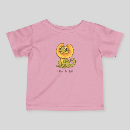 I like to Frill - Australian Toddler T-Shirt - Kids clothes - aunt uncle gift - aussie toddler clothes - australian reptile
