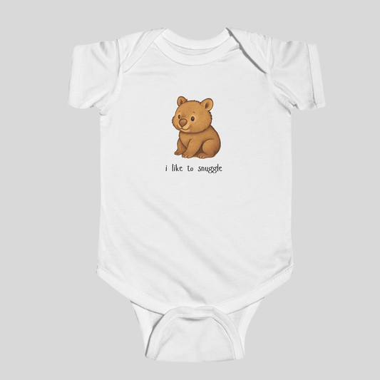 I like to snuggle - Australian Baby Bodysuit - Kids clothes - aunt uncle gift - australian baby - baby