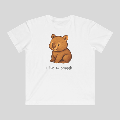 I Like to Snuggle - Australian Kids T-Shirt - Kids Clothing - active kids - aussie themed - australian wildlife