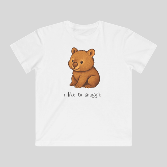 I Like to Snuggle - Australian Kids T-Shirt - Kids Clothing - active kids - aussie themed - australian wildlife