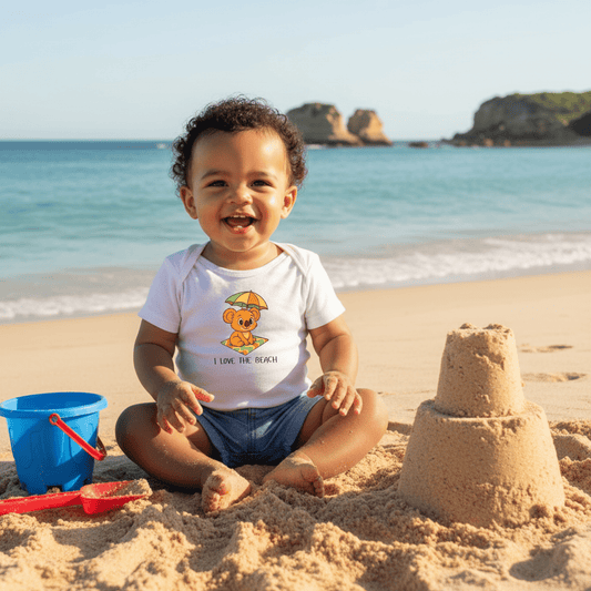 I love the beach - Australian Baby Bodysuit - Kids clothes - aunt uncle gift - australian baby - baby