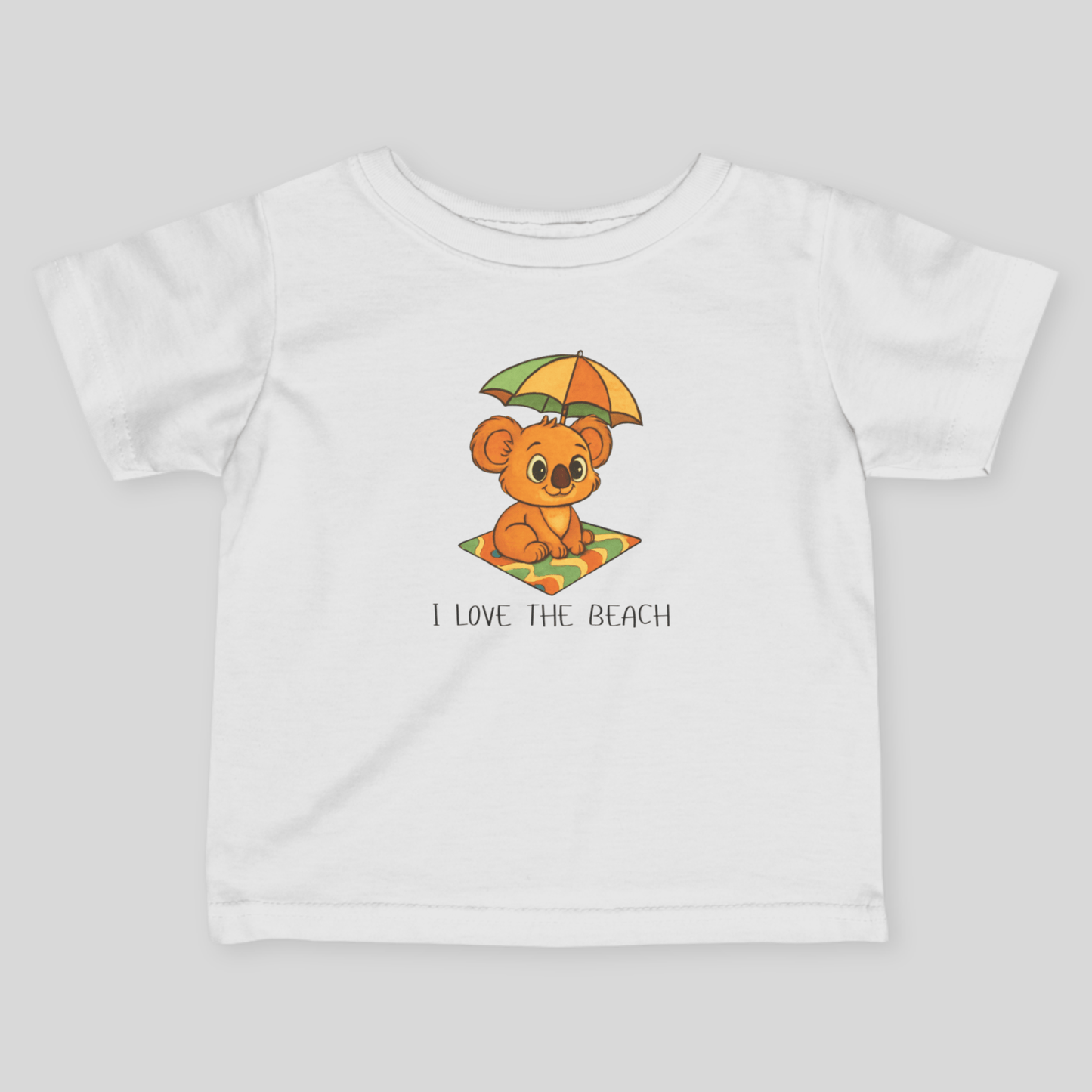 I love the Beach - Australian Baby T-shirt - Kids clothes - australian baby - baby shower gift - baby t-shirt