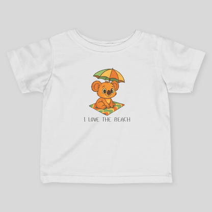 I love the Beach - Australian Baby T-shirt - Kids clothes - australian baby - baby shower gift - baby t-shirt