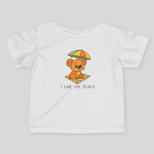 I love the Beach - Australian Baby T-shirt - Kids clothes - australian baby - baby shower gift - baby t-shirt