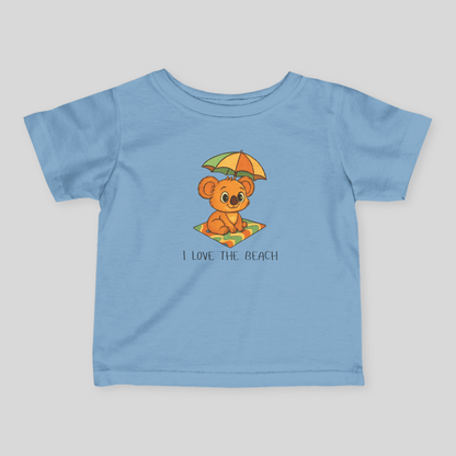 I love the Beach - Australian Baby T-shirt - Kids clothes - australian baby - baby shower gift - baby t-shirt