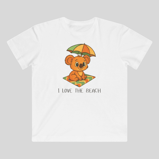 I love the Beach - Australian Kids T-shirt - Kids clothes - aunt uncle gifts - australian wildlife - baby shower