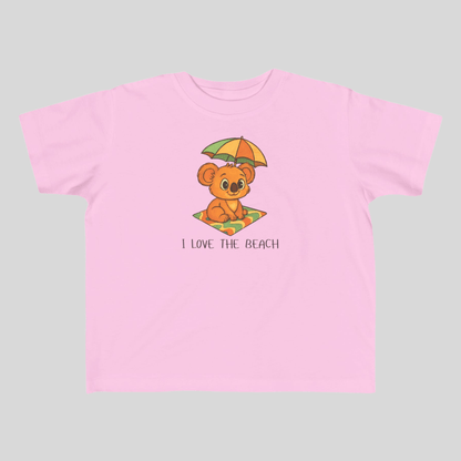 I love the Beach - Australian Toddler T-shirt - Kids clothes - aunt uncle gifts - aussie themed - australian baby