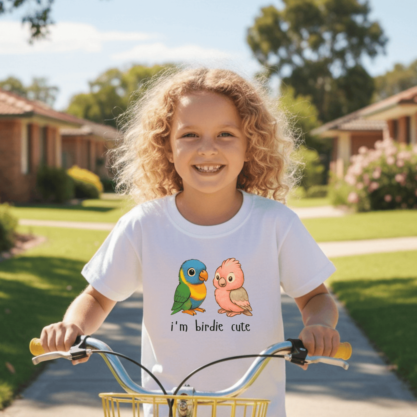 I'm Birdie Cute - Australian Kids T-shirt - Kids clothes - aunt uncle gifts - australian wildlife - bird shirt