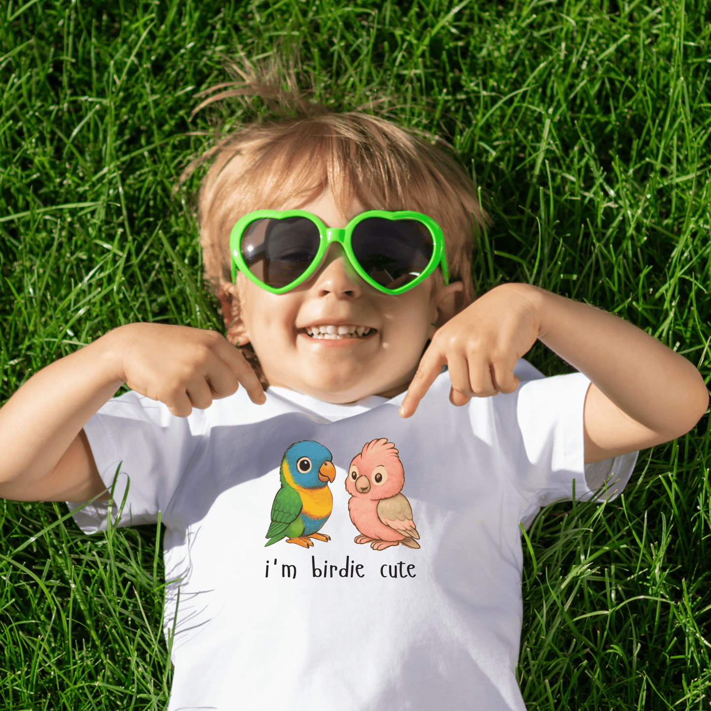 I'm Birdie Cute - Australian Toddler T-shirt - Kids clothes - aunt uncle gifts - aussie themed - australian baby