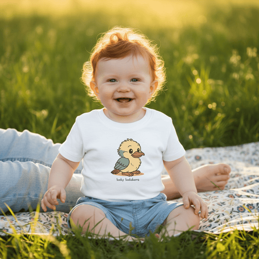 Kooky Kookaburra - Australian Baby T-shirt - Kids clothes - Adorable Baby Gift - Adorable Baby Outfit - australian - bird