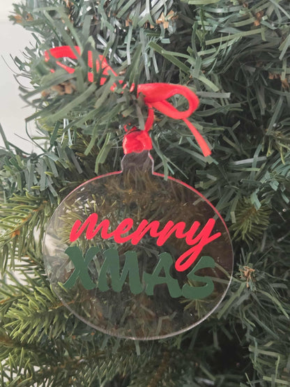 Limited Edition: Classic Christmas Ornament acrylic ornament - australian made - chic christmas