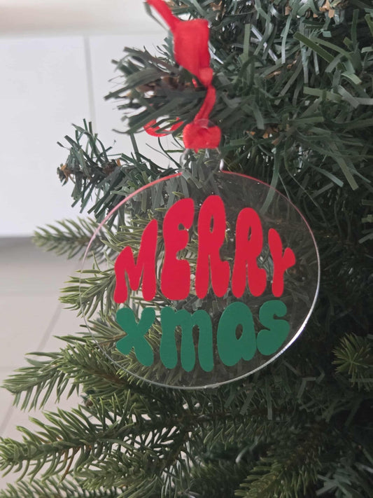 Limited Edition: Classic Christmas Ornament acrylic ornament - australian made - chic christmas