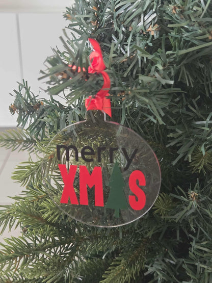 Limited Edition: Classic Christmas Ornament acrylic ornament - australian made - chic christmas