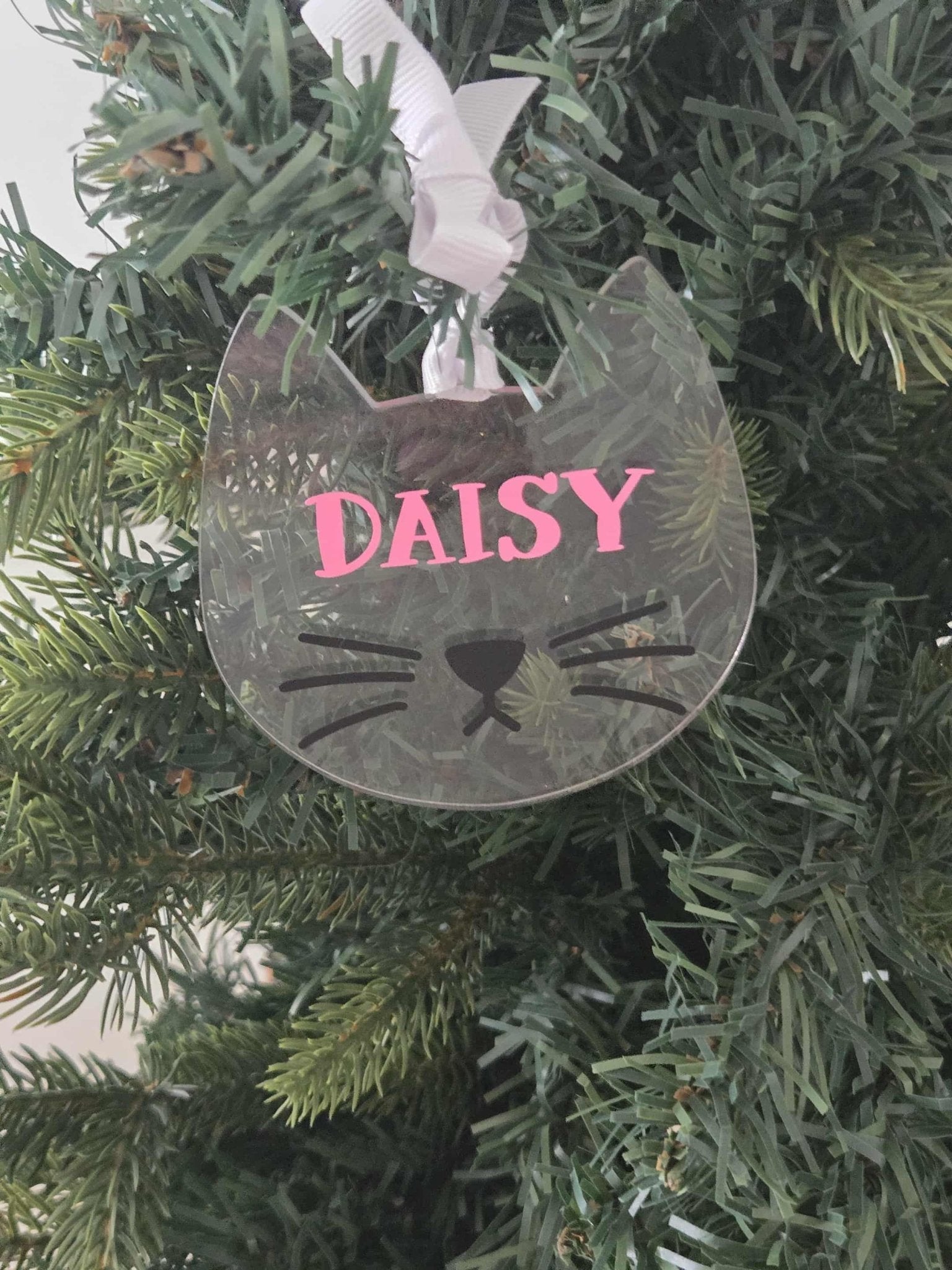 Limited Edition: Cute Cat Christmas Ornament (Personalisable) - australian made - cat christmas ornament - cat dad gift