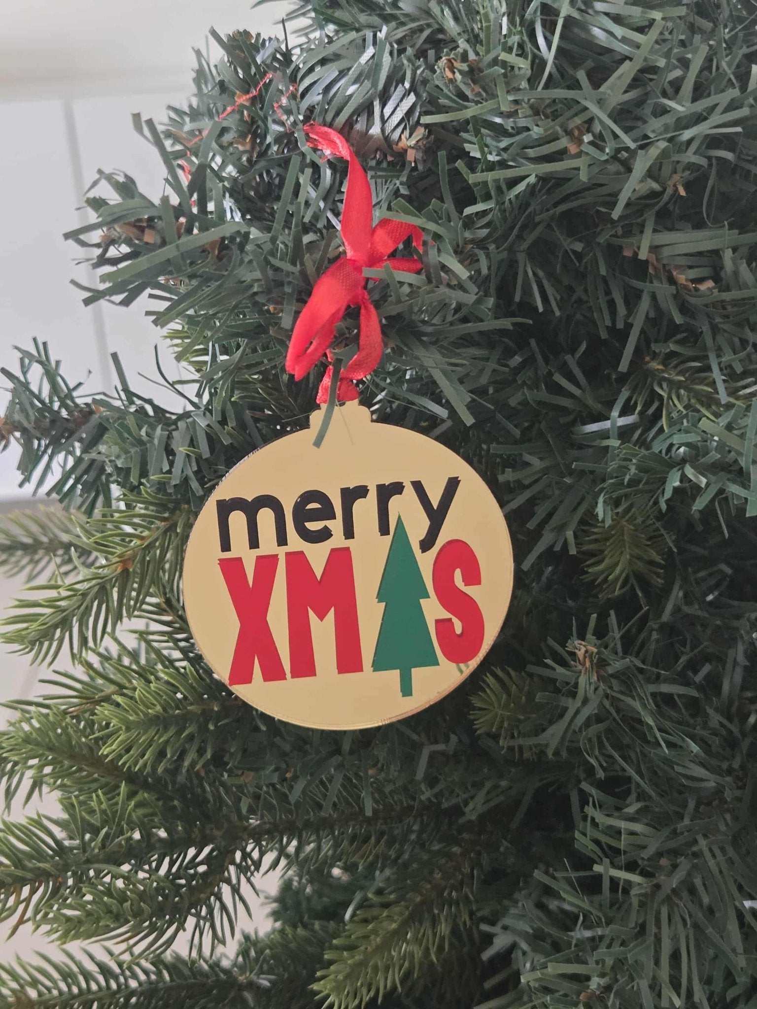 Limited Edition: Stylish Mirror Christmas Ornament acrylic ornament -australian made - chic christmas