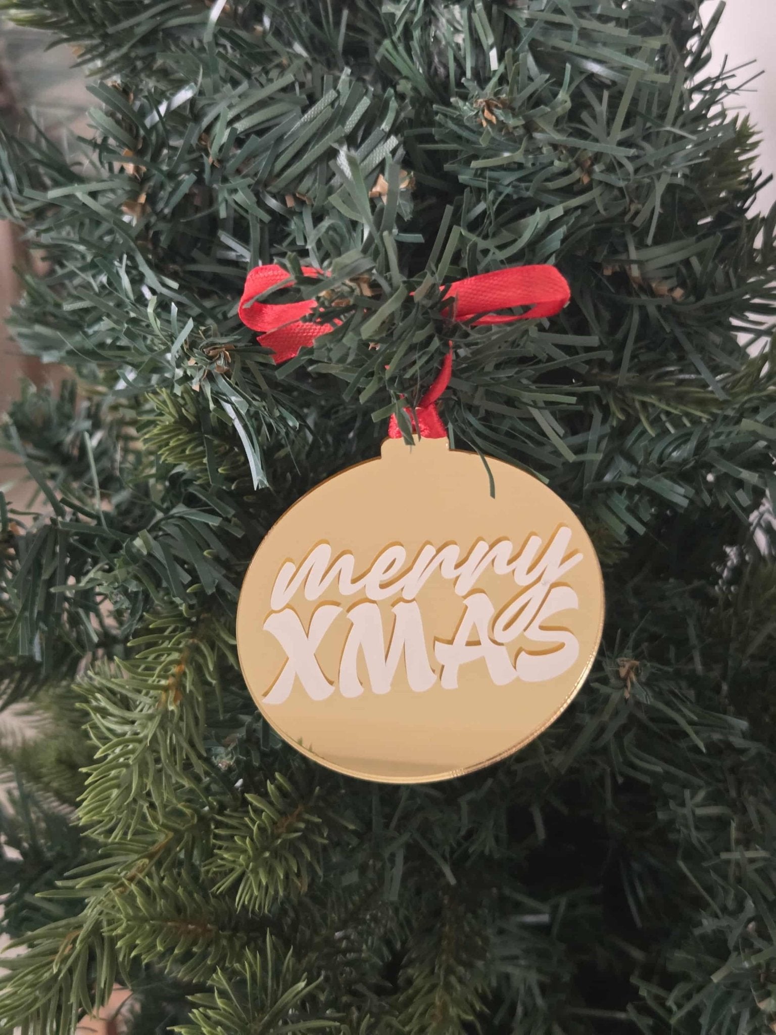 Limited Edition: Stylish Mirror Christmas Ornament acrylic ornament -australian made - chic christmas