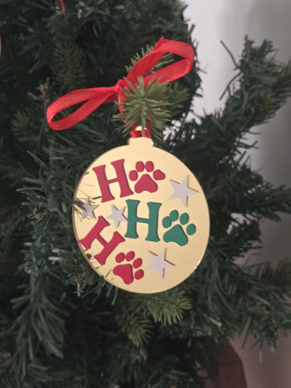 Limited Edition: Stylish Mirror Christmas Ornament acrylic ornament -australian made - chic christmas