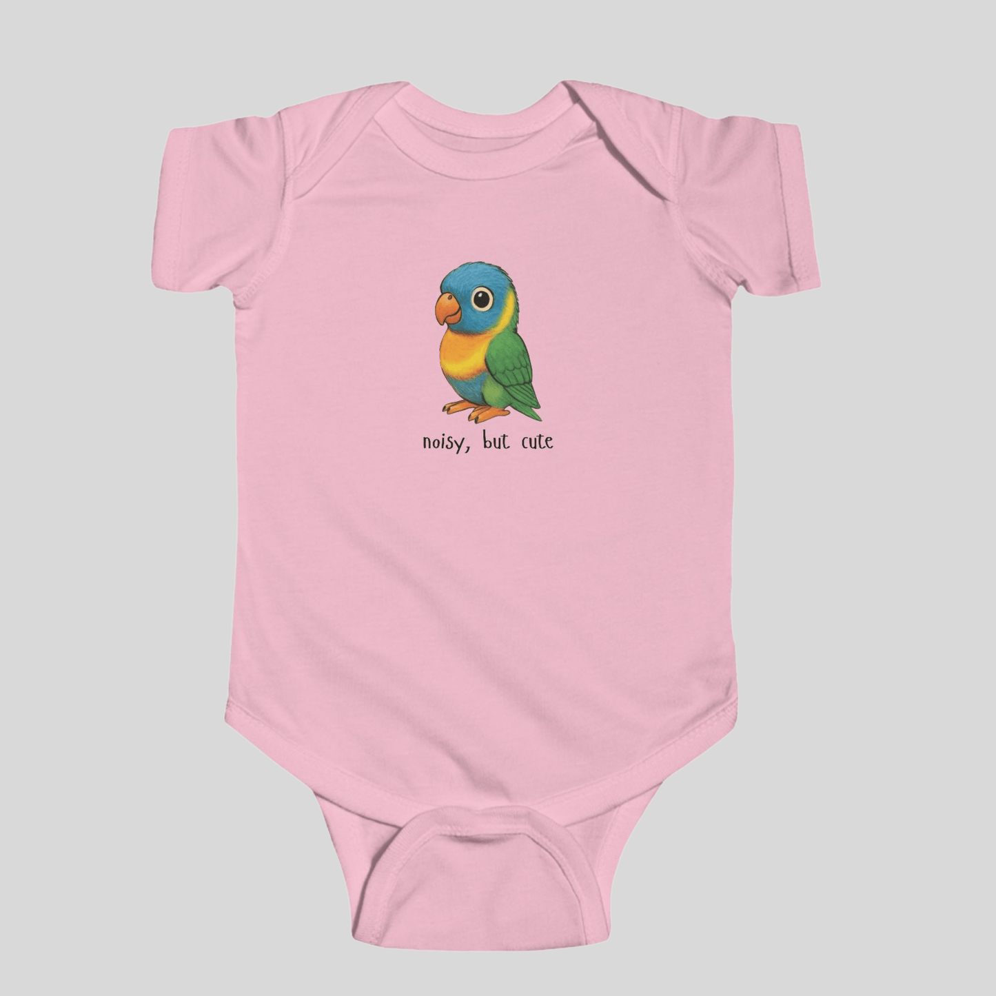 Noisy, but cute - Australian Baby Bodysuit (Lenny the Lorikeet) - Kids clothes - aunt uncle gift - australian baby - baby