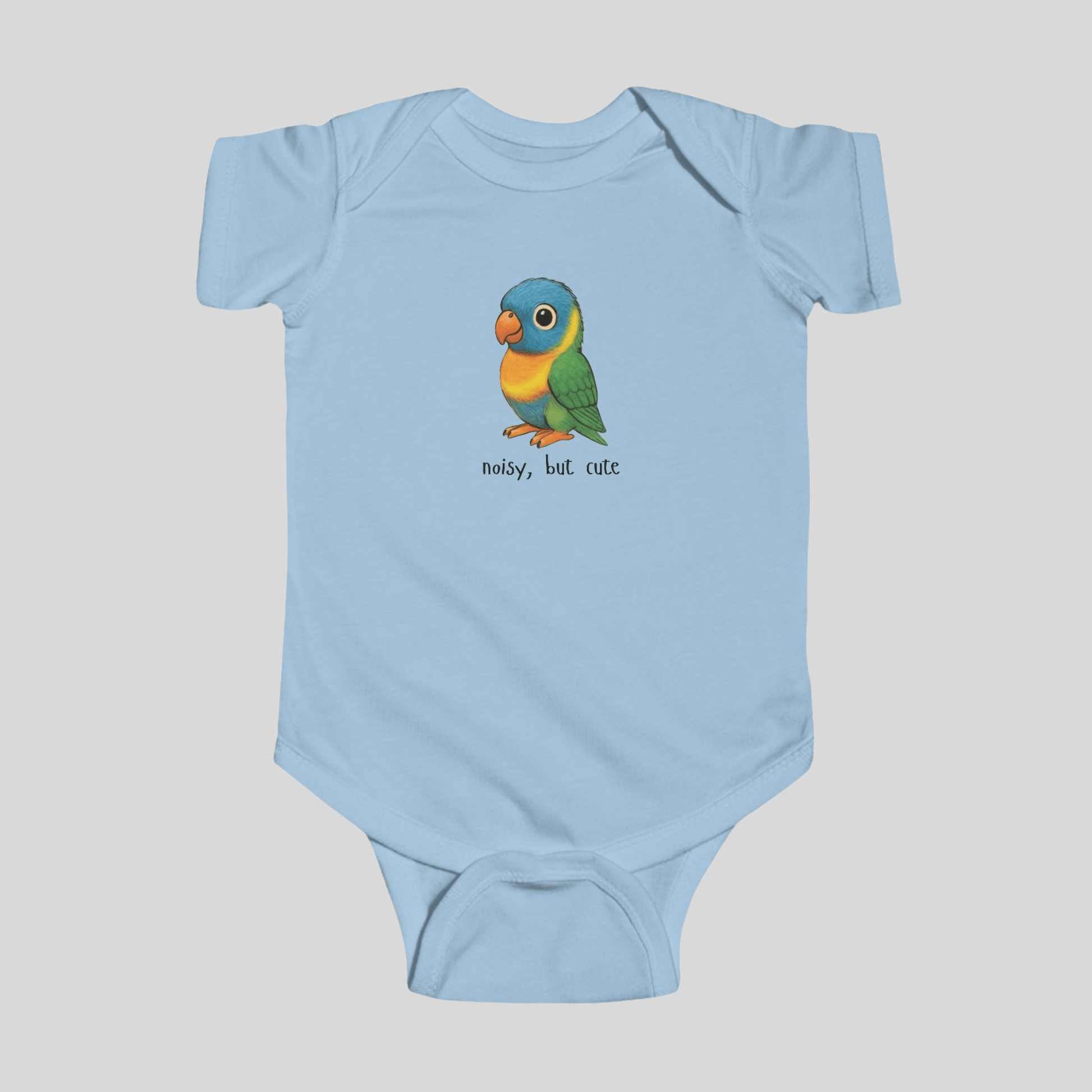 Noisy, but cute - Australian Baby Bodysuit (Lenny the Lorikeet) - Kids clothes - aunt uncle gift - australian baby - baby