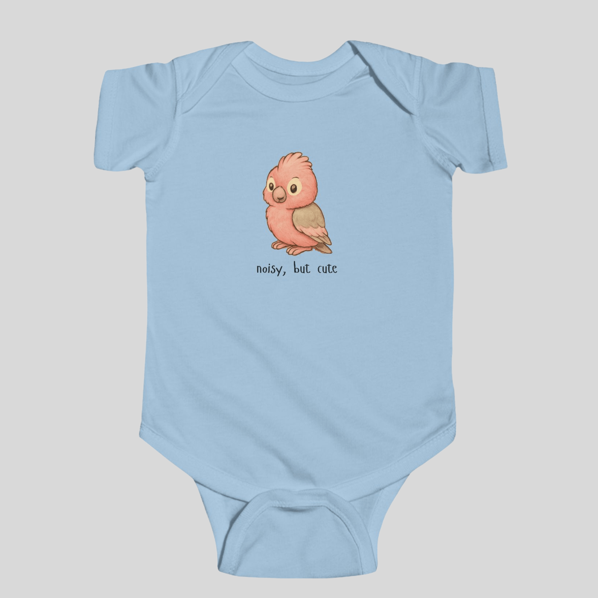 Noisy, but cute - Australian Baby Bodysuit (Lucy the Galah) - Kids clothes - aunt uncle gift - australian baby - baby