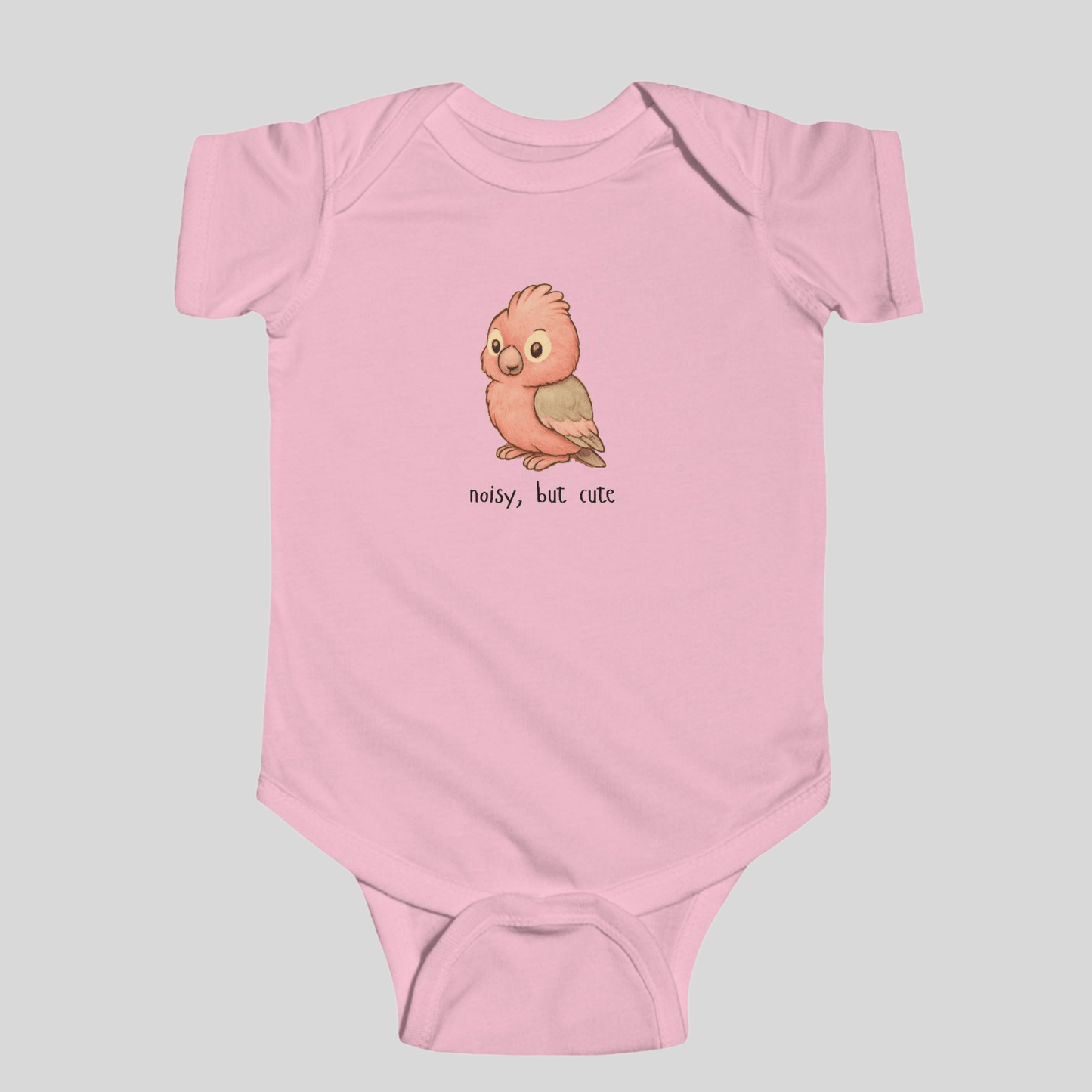 Noisy, but cute - Australian Baby Bodysuit (Lucy the Galah) - Kids clothes - aunt uncle gift - australian baby - baby
