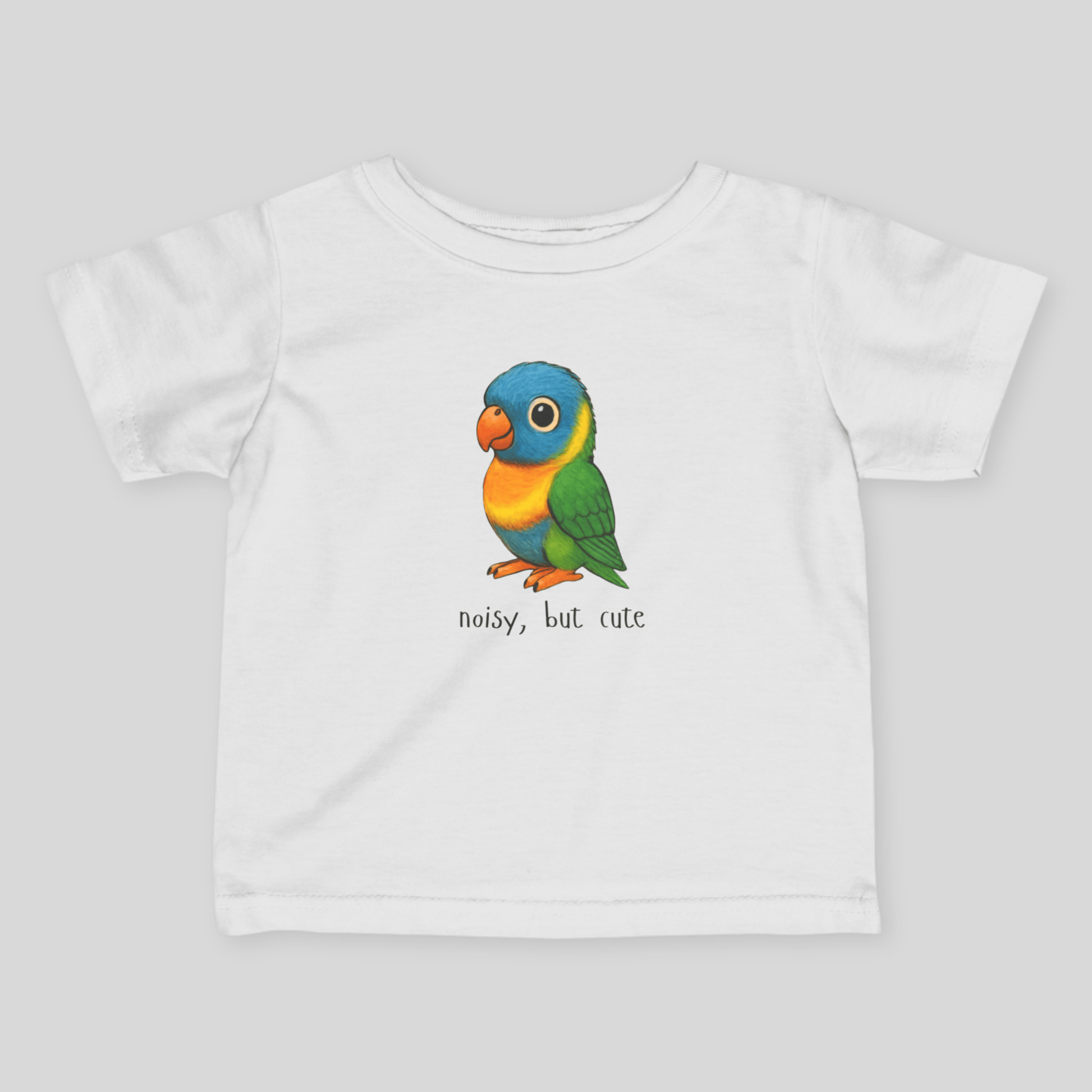 Noisy, but cute - Australian Baby T-Shirt (Lenny the Lorikeet) - Kids clothes - australian baby - baby shower gift - baby t-shirt